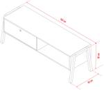 TV-Schrank SPOT Weiß - Holzwerkstoff - 160 x 50 x 50 cm