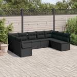 Gartensitzgruppe K5590(9-tlg) Schwarz - Massivholz - 69 x 62 x 55 cm