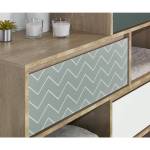 Kommode LARVIK Beige - Holzwerkstoff - 40 x 93 x 110 cm