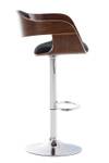 Tabouret de bar Kingston Lot de 2 Noir - Imitation noyer