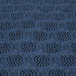 Gummi Fußmatte mit Noppen Blau - Kunststoff - 60 x 1 x 40 cm