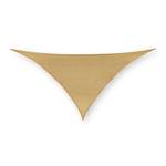 Voile d'ombrage triangulaire sable PE-HD 425 x 211 cm