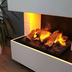 Glow Fire Kleist OMC500Holz Elektrokamin Weiß - Holzwerkstoff - Metall - 80 x 90 x 50 cm