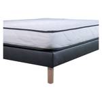 Matelas+sommier Confort 90x190 Noir - Textile - 90 x 31 x 190 cm