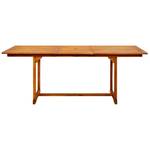 Table de jardin Marron - Bois massif - Bois/Imitation - 200 x 75 x 200 cm