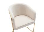 Chaise gondole JOSETHE Blanc - Textile - 52 x 82 x 59 cm