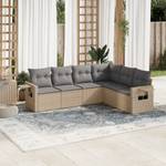 Gartensitzgruppe K502(6-tlg) Beige - Massivholz - 69 x 62 x 55 cm