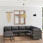 Garten-Lounge-Set (8-teilig) 3009676-22 Anthrazit - Grau