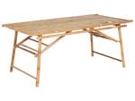 Table de jardin TINDARI Marron - Bambou - 90 x 75 x 180 cm