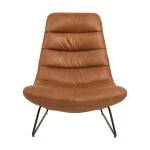 Fauteuil Milford Marron - Textile - 83 x 97 x 93 cm