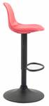 Tabouret de bar Kiel Lot de 2 Rouge - Noir