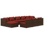 Meubles de jardin (lot de 10) 3013634-11 Marron - Rouge - Brun rouge