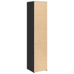 Highboard DE7002 Schwarz - Holzwerkstoff - 41 x 185 x 40 cm