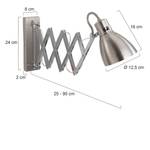 Wandleuchte Spring 1 ampoule Nickel mat