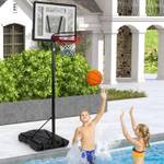 Basketballkorb EB50323DE Schwarz - Metall - 77 x 355 x 78 cm