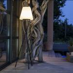 Lampadaire extérieur sans fil TRY Blanc - Métal - 34 x 150 x 34 cm