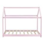 Kinderbett Netstal Pink - Massivholz - 160 x 132 x 80 cm