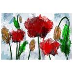 Leinwandbild Aquarell-Mohn