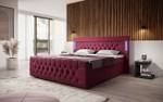 Boxspringbett Charme Rot - Breite: 200 cm - H4