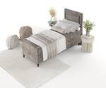 Boxspringbett Kallista Beige - Breite: 80 cm - H2