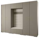 Garderobe Inova 2 Z9 Gold - Grau - Weiß - Gold