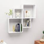 Étagère cube murale 3008075 Blanc - Bois manufacturé - 80 x 79 x 15 cm