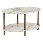 Table basse Højreby ovale Blanc crème