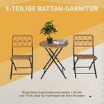 Liegestuhl-Set 863-054 Braun - Polyrattan - 60 x 71 x 60 cm