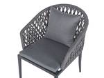 Chaise de jardin LIPARI Gris - Métal - 56 x 89 x 62 cm