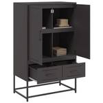 Highboard DE8520 Schwarz - Metall - 39 x 112 x 68 cm