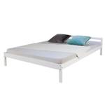 Lit en bois lit double 639 Blanc - Largeur : 146 cm