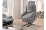 Fauteuil de Relaxation LEO Gris - Fonction relaxation - Avec aide au redressement