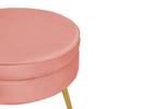 Sitzpouf Stonebridge Pink - Textil - 52 x 41 x 52 cm