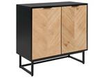 Sideboard ALASKA Schwarz - Eiche Hell