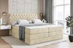 Boxspringbett BOXI8 KING Ecru - Breite: 180 cm