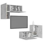 TV-Schrank 4er Set D348 Grau - Holzwerkstoff - 30 x 60 x 31 cm