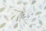 Gardine grün transparent floral modern Grün - Textil - 140 x 245 x 1 cm