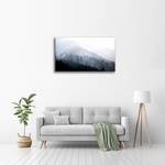 Leinwandbild Bäume im Nebel Grau - Textil - 2 x 50 x 80 cm