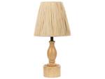 Lampe de chevet MORONA Bleu - Marron - Bois massif - 20 x 41 x 20 cm