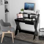 Bureau d'Ordinateur avec Tiroir JV10759 Noir