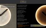 LED Wanduhr Mond Design 3D 脴40cm HOLZ