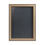 Miroir caisse americaine Noir - Bois manufacturé - 44 x 54 x 4 cm