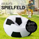 Sitzsack Fußball Weiß - Kunststoff - 90 x 40 x 65 cm