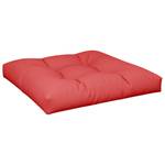 Coussin de palette (lot de 2) 3005164-4 Rouge - Textile - 80 x 12 x 80 cm