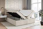 Boxspringbett CELESTIA Ecru - Breite: 140 cm - H4