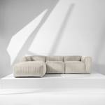 Ecksofa BUFFO 5-Sitzer Creme - Breite: 297 cm - Armlehne beidseitig montierbar - Ecke davorstehend links - Ottomane davorstehend links