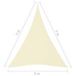 Voile solaire 3016492-2 Blanc crème - 700 x 700 x 500 cm