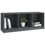 TV-Schrank D494 Grau - Massivholz - 33 x 41 x 104 cm