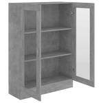 Vitrinenschrank 3005130-1 Steingrau - Höhe: 115 cm