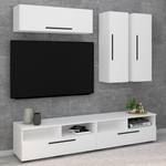 Meuble TV Arila Blanc - Bois manufacturé - 190 x 200 x 40 cm